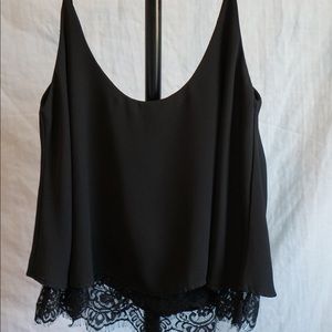 Black flirty shirt